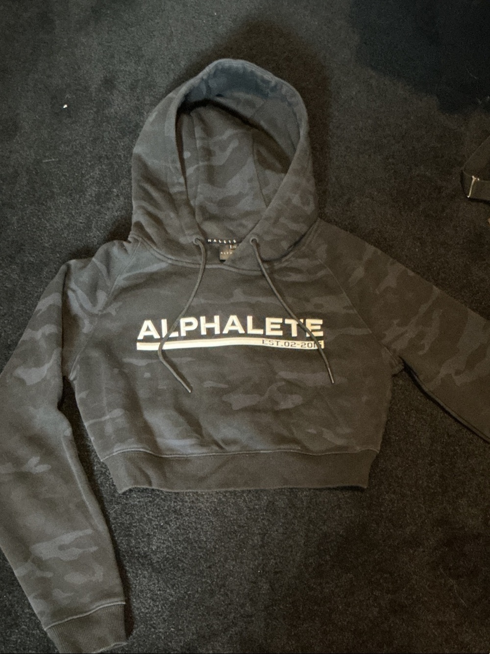 Alphalete Cropped Camo Sweater